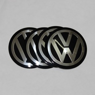 4PCS Car Wheel Center Hub Cap Sticker 56.5MM  VW Wheel Center Cap Sticker Emblem Badge BIYB