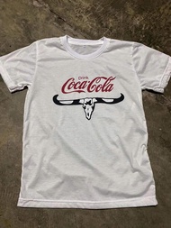 🔥 ดื่มโคคาโคล่าคาราบาวเสื้อยืดสีขาว Coca Cola X Carabao T-shirt