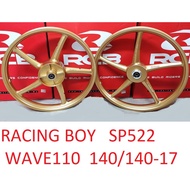 RCB SPORT RIM SP522 W110 140x17 （F/R）WAVE110 1.40/1.40-17 RCB SP522 Sport Rim (Gold & Matt black)