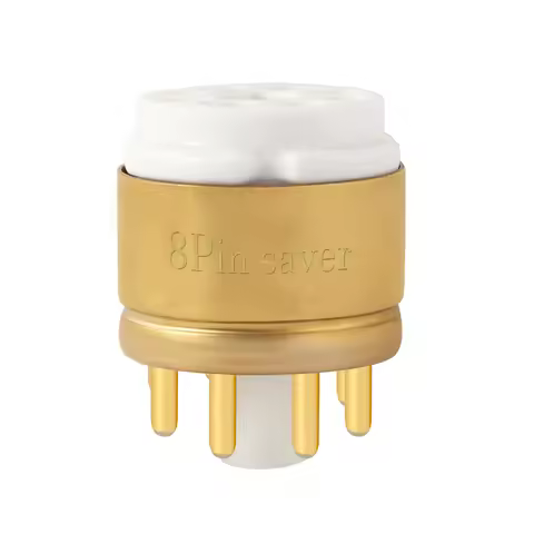 Gold 8Pin Octal Vacuum Tube Socket Saver KT88 EL34 274B 5U4G 6SN7 KT66 6L6 6V6 5881 6550 CV181 6SL7 