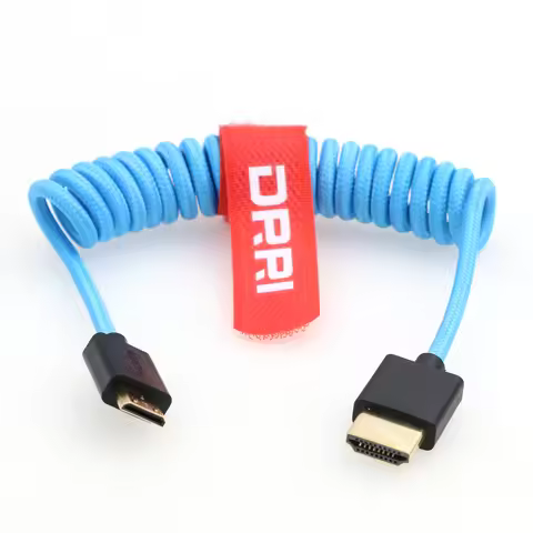 High-Speed 8K@60Hz 4K@120Hz Mini HDMI to Full HDMI 2.1 Braided Cable for Sony F55 A7S3 A74 Nikon Z6 
