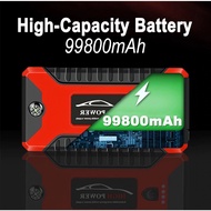 99800mAh 12V Car Jumper Car Tyre Air Pump Starter Booster Portable USB Charger Car Emergency Start