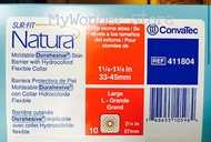 411804 Convatec Surfit Natura Durahesive Flat Moldable Flexible Wafer Size 57mm