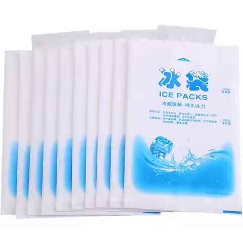 10pcs Gel Ice Packs Reusable Cold Compress Packs for Injuries, Pain Relief,Safe Eco-Friendly Hot and
