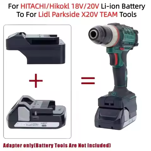 Battery Converter/Adapter for HITACHI/Hikoki HXP 18V Battery TO for Lidl Parkside X20V TEAM Cordless