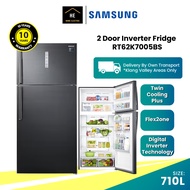 SAMSUNG 710L  2 DOOR INVERTER REFRIGERATOR FRIDGE RT62K7005BS Peti Sejuk 冰箱