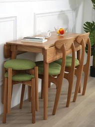 北歐實木摺枱Nordic solid wood folding dining table