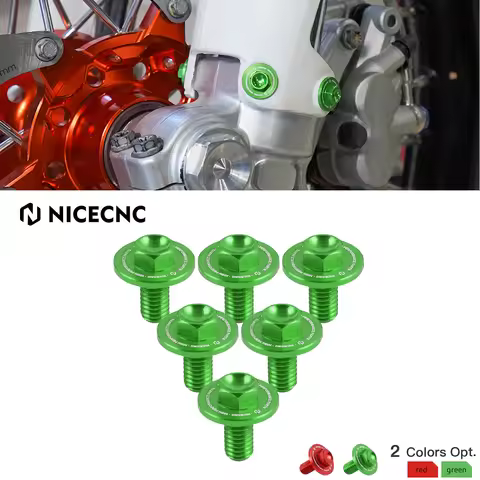 NICECNC For Kawasaki KX 80 85 KX125 KX250 KX450 KX250F KX450F Front Fork Guard Bolt Screws For Beta 