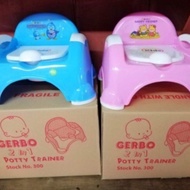 【on hand】potty trainer baby GERBO POTTY TRAINER 2 in 1 chair arinola w/ box