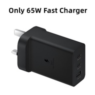 Original Samsung 65W USB C Power Adapter 3-Port Super Fast Charging UK Plug Wall Charger For Galaxy