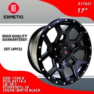 4 PCS / ERMETIQ  MAGS / WHEELS / RIM 17"    A17037  SIZE: 17X9.0  PCD: 6X114.3  CB: 78.1  ET(OFFSET)