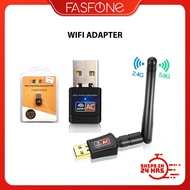 USB Wireless Network Card AC Dual Mode Frequency Wifi Adapter | PC Wifi Adapter | External Wifi Rece