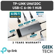 TP-Link UH6120C USB-C Hub 6 in 1 to HDMI 4K@60Hz Ethernet PD USB 3.0 Adapter for Desktop Laptop Macb