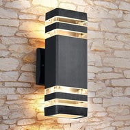LAMPU HIAS TAMAN DINDING TERAS WALL LIGHT LED 2 ARAH FITTING E27 OUTDOOR MINIMALIS TEMPEL PILAR TEMB