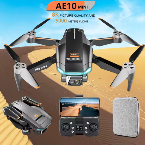 AE10 MINI Drone 8K HD ESC Dual Camera Brushless Motor Folding Quadcopter Professional Aerial Photogr