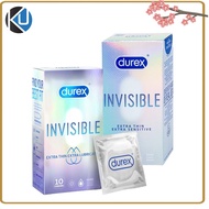 Durex Invisible Extra Thin Extra Lubricated & Extra Thin Extra Sensitive Condoms 10s EXP 2027