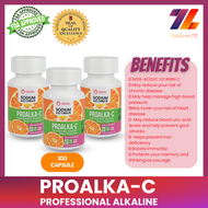 ✅ Original ProAlka C Vitamin C with Alkaline 100 Capsules Vitamin C & ImmunPro (Protein Concentrate)