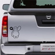 BAYMAX LOVE OUTLINE CAR CUTTING STICKER CUTE COOL CAR TRUNK STICKER