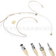 Skin Tone Headset Wired Condenser Microphone Microphone Waist Bag Amplifier Microphone Headset Heads