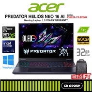 Acer Predator Helios Neo 16 PHN16-73-93WG - Intel Core Ultra 9 275HX -  GeForce RTX 5070 Ti - 32GB R