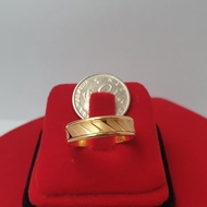 Murni Mewah Emas916, Cincin Rt Str Crps H 6666 0.5 cm Pd