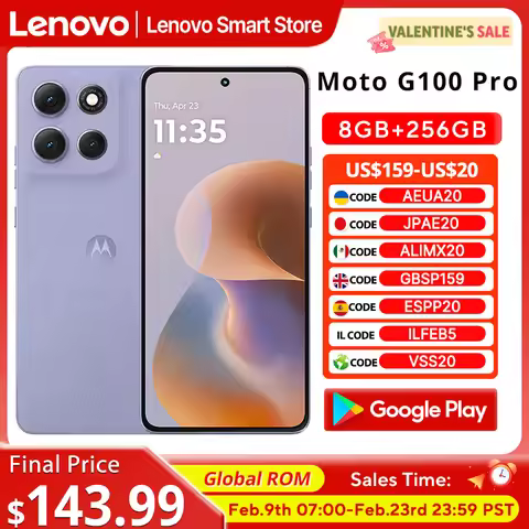 Motorola Moto G100 Pro SmartPhone6.7-inch 1.5K pOLED 120Hz Display Dimensity 7300 Global ROM 6720mAh