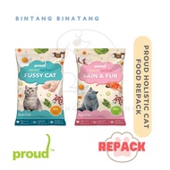 PROUD HOLISTIC GRAIN FREE CAT FOOD ( FUSSY CAT/ SKIN & FUR ) REPACK 600G/1KG