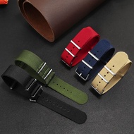 2023 New☆☆ Canvas watch strap male suitable for IWC Tudor pin buckle ladies Omega Blancpain Certina NATO nylon bracelet