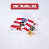 MERAH [ACRYLIC PIN] RED AND WHITE PIN - FLAG PIN - GARUDA PASKIBRA MPG PIN - MPG COLOR VARIAN - BROS