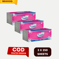 tisu jolly 250 sheets isi 3 pak tisu harga promo tisu jolly cod tisu gratis ongkir