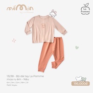 Bộ dài tay La Pomme mùa ru êm - Sợi Petit Soyeu thoáng mát – Bé trai/gái 6M - 3Y