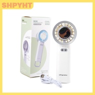 SHPYHT Mini Handheld Fan Cold Compress Air Cooling Fan 1800mAh Rechargeable Electric Fan Outdoor Han