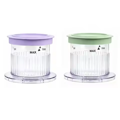 A67Z For Cuisinart Compatible Ice Cream Maker Dessert Cups With Lids- 2 Pack For Fastfreeze 5-In-1 M