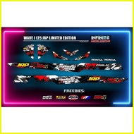 ♞,♘WAVE i 125 STICKER (JRP THAILAND DECALS) W/ FREEBIES