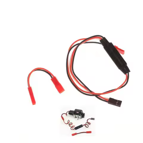 RC Car Winch CH3 3 Ways Control Line Panel Remote Controller Receiver Cable 3CH For 1/10 RC Crawler 