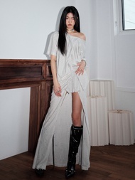 JNYLON-24SS สีรุ้ง Fairy Dirt Wind Bright Diamond หลวม Fit Vintage 2 ชิ้นชุดผู้หญิงอายุ 18-29