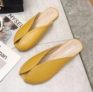 包頭半拖鞋（黃色 35-40碼）(下單後聯絡客服確認發貨尺碼)#F111050480