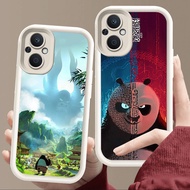 Case for OPPO Reno 7Z Find X5 8 7 8Z Lite 5G Soft White E84 Kung Fu Panda