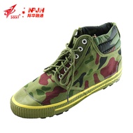 Jihua 3537 Free Shoes Canvas Shoes Camouflage High-Top Training Shoes Spring Breathable Anti-Slip Wear-Resistant Farmland Labor LYAJIE24.5.7