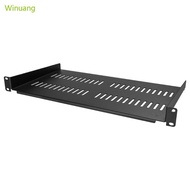 Winu 1U Server Rack Shelf Vented Tray for 19 Cabinet Carbon Steel Rack 10 Deep Universal 1U Rack She