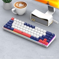 Rakui K68 Dual Color Matching 68-Key Game Competitive Office Notebook Gaming usb Wired Keyboard