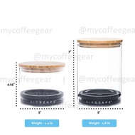 Airscape Glass Coffee Canisterl (250g/500g) Coffee Canister / Authorised Dist