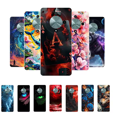 For Honor X9b 5G Case Soft Silicone Poker Wolf Fashion Back Cover for Honor X9b ALI-NX1 Cases Protec