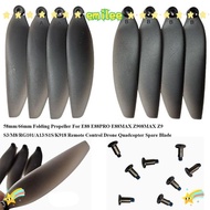 EMILEE Folding Propeller Blades, Plastic Black Remote Control Drone Parts, 58mm/66mm Universal Quadc