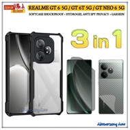 3in1 Case Package Realme GT 6 5G GT 6T 5G GT NEO 6 5G Softcase Shockproof Anti-Scratch Hydrogel Gars