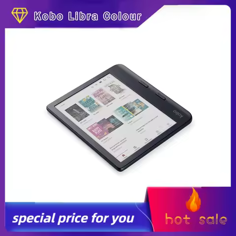 Kobo Libra Colour | eReader | 7" Glare-Free Colour E Ink Kaleido 3 Display | Dark Mode Option | Audi