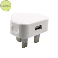 uloveremn Mobile Phone Charger Universal Portable 3 Pin USB Charger UK Plug  With 1 USB Ports Travel Charging Device Wall Charger Travel Fast Charging Adapter SG