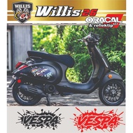 V71 Vespa Motorcycle Sticker Vespa Sprint Sticker/ Vespa Lx Sticker/ Vespa Tepong Sticker/