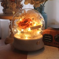 - 樂章 - 永生康乃馨玻璃球 藍芽喇叭 小夜燈