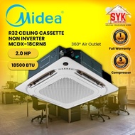SYK Midea Aircond Cassette 2Hp MCDX-18CRN8 Aircond Ceiling Air Conditioner Siling Aircond Ceiling Ca